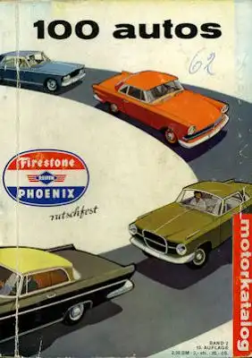 Motorkatalog 100 Autos Band 2 1962