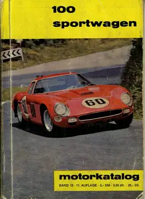 Motorkatalog 100 Sportwagen Band 13 11.1964