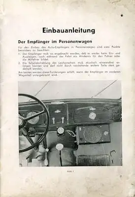 Autoradio Blaupunkt Autosuper Einbauanleitung 7.1938