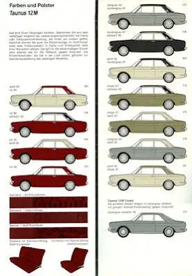 Ford 12 M 15 M Farben 1967