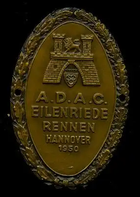 Plakette Eilenriede Rennen 1950