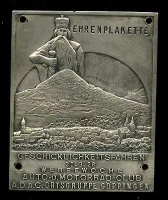 Plakette Göppingen 30.9.1928