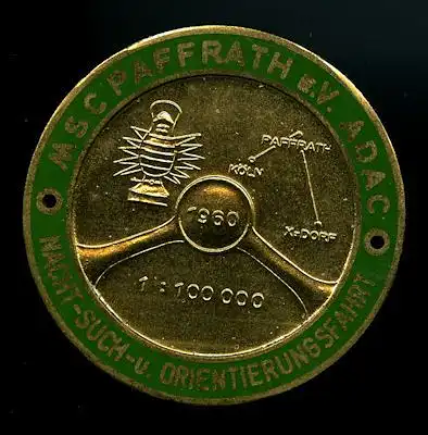 Plakette MSC Paffrath 1960