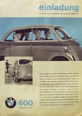 BMW 600 Plakat ca. 1960