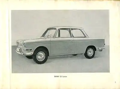 BMW LS Bedienungsanleitung 10.1962
