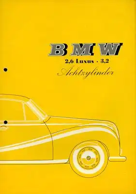 BMW 2,6 / 3,2 Luxus Prospekt 9.1960