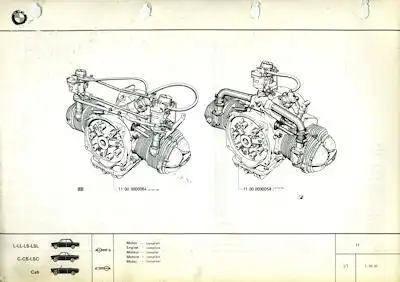 BMW 700 Ersatzteilliste 10.1967