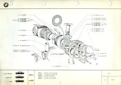 BMW 700 Ersatzteilliste 10.1967
