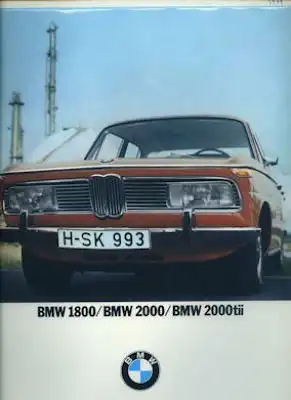 BMW 1800 2000 2000tii Prospekt 5.1971