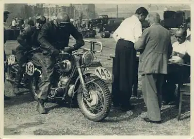 Foto IFA BK 350 Motorsport 1950er Jahre