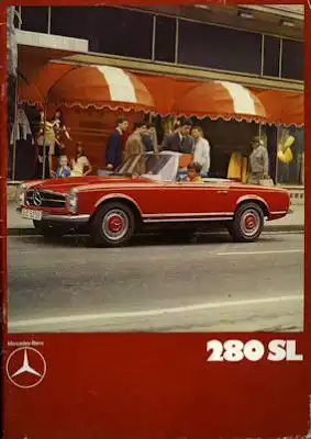 Mercedes-Benz 280 SL Prospekt 1970 / 1990 Reprint