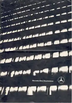 Mercedes-Benz Dieselmotoren Prospekt 12.1962