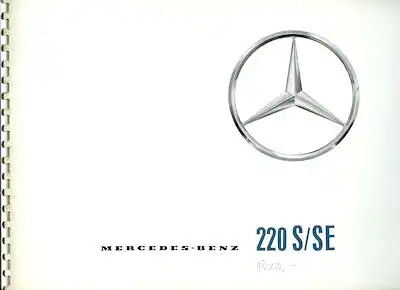 Mercedes-Benz 220 S/SE Prospekt 7.1959