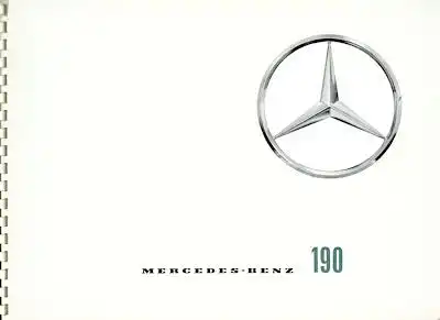 Mercedes-Benz 190 Prospekt 7.1959