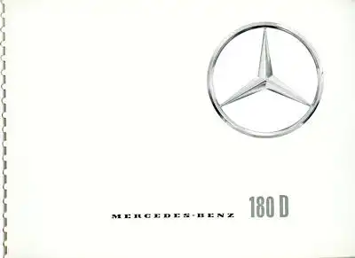 Mercedes-Benz 180 D Prospekt 7.1959