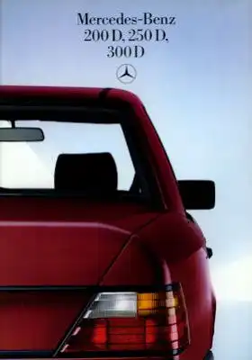 Mercedes-Benz 200 D-300 D Prospekt 1985
