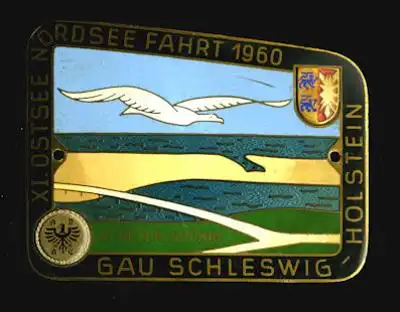 Plakette XI. Ostsee-Nordsee Fahrt 1960