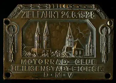 Plakette Heiligenstadt 24.6.1928