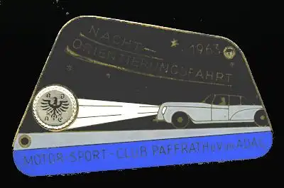 Plakette MSC Paffrath 1963