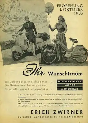 Ardie / Dürkopp Programm 9.1955