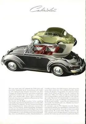 VW Käfer Prospekt 1956