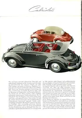 VW Käfer Prospekt 1957