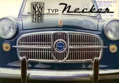 NSU-Fiat Neckar Prospekt 11.1961