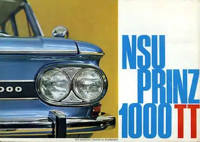 NSU Prinz 1000 TT Prospekt 10.1965