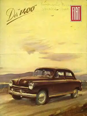 Fiat 1400 Prospekt 1950