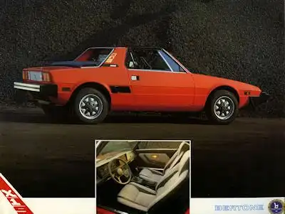 Fiat X 1/9 Bertone Prospekt 5.1984