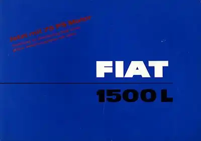 Fiat 1500 L Prospekt 1964