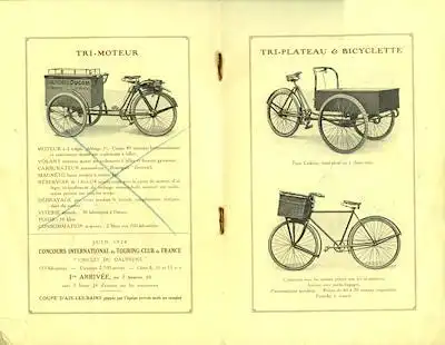 Ducom Fahrrad und Fahrradmotor Prospekt 1920er Jahre