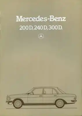 Mercedes-Benz 200 D-300 D Prospekt 1984