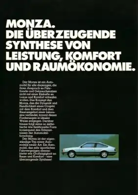 Opel Monza Prospekt 9.1979