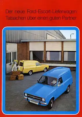Ford Escort Lieferwagen Prospekt ca. 1975