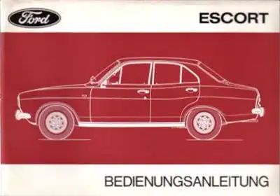 Ford Escort Bedienungsanleitung III.1972