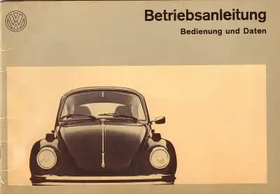 VW Käfer 1303 Bedienungsanleitung 1972
