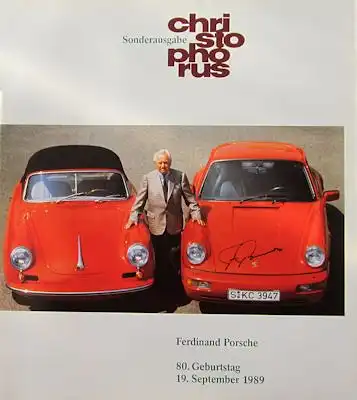 Porsche Christophorus Sonderausgabe 9.1989