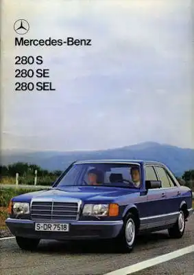 Mercedes-Benz 280 S SE SEL Prospekt 1980