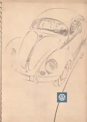 VW Käfer Prospekt 1953