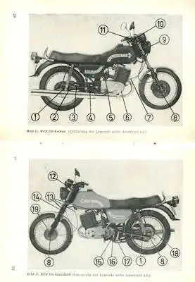 MZ ETZ 250 Bedienungsanleitung 4.1980