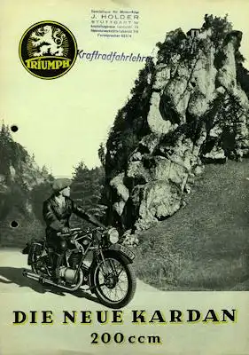 Triumph 200 K Prospekt 1935