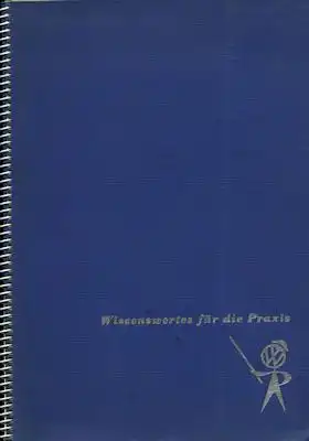 VW Broschüre zur Instandsetzungs-Lehrgang 1962