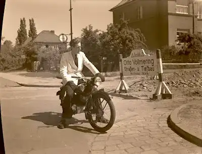 Foto-Negativ (Glas) NSU Fox? 1950er Jahre