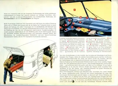 VW Transporter T 1 Mappe für Prospekte ca. 1954