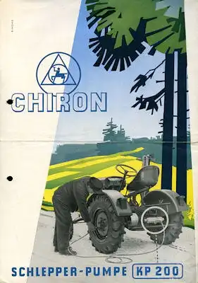 Chiron Schlepper Pumpe KP 200 Prospekt 1950er Jahre