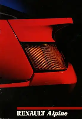 Renault Alpine A 310 V 6 Prospekt 1989