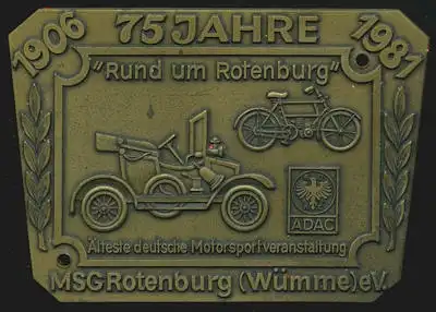 Plakette Rund um Rotenburg 1981