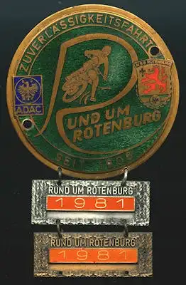 Plakette Rotenburg 1981