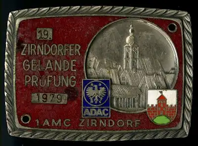 Plakette Zirndorf ADAC 1979